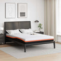 Matratze Weiß und Schwarz 140 x 200 cm Jacquard-Stoff