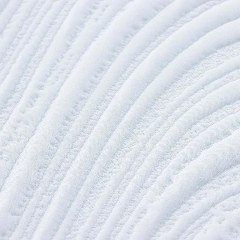 Matratze Weiß und Schwarz 180 x 200 cm Jacquard-Stoff