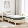 Matratze Weiß und Grau 80 x 200 cm Jacquard-Stoff