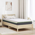 Matratze Weiß und Grau 90 x 190 cm Jacquard-Stoff