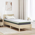 Matratze Weiß und Grau 70 x 200 cm Jacquard-Stoff