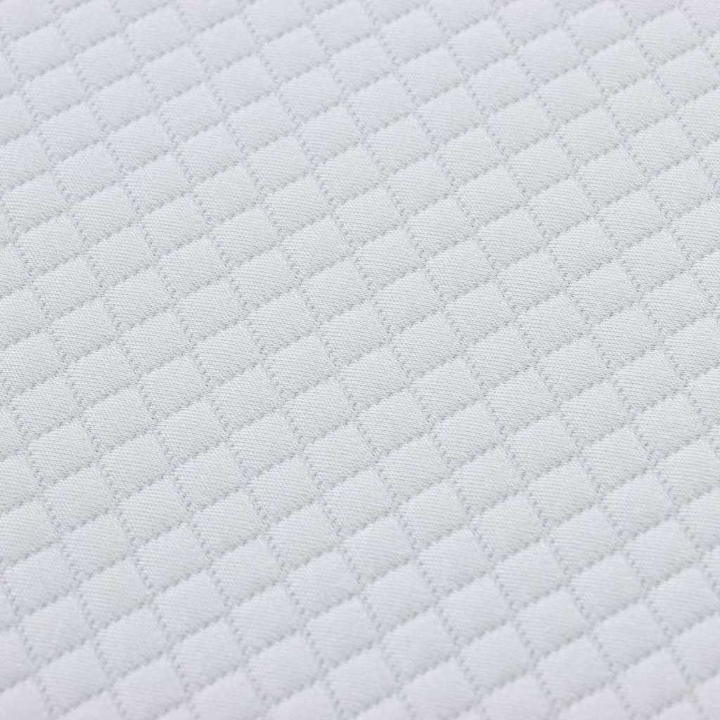 Matratze Weiß und Grau 80 x 200 cm Jacquard-Stoff