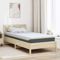 Matratze Weiß und Grau 90 x 200 cm Jacquard-Stoff