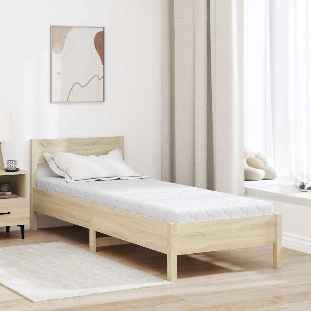 Matratze Weiß 80 x 200 cm Jacquard-Stoff