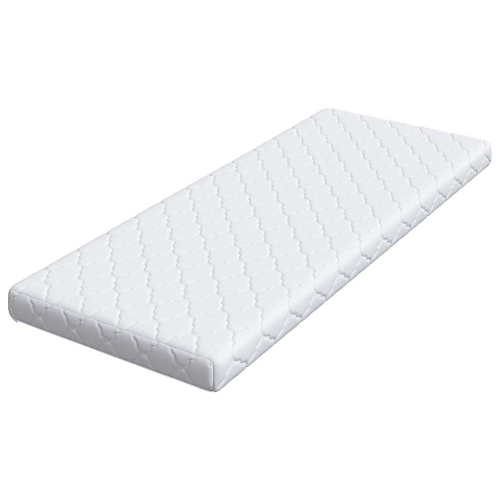Matratze Weiß 80 x 200 cm Jacquard-Stoff