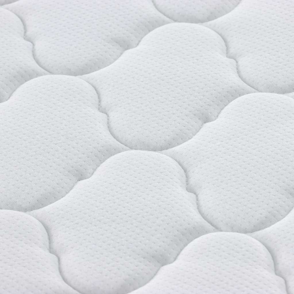 Kokosnuss Topper Weiß 70 x 200 cm Jacquard-Stoff