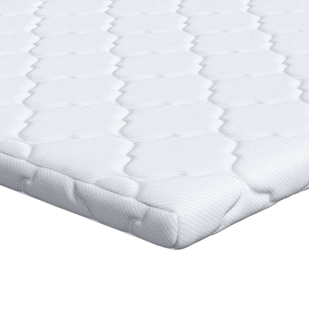 Kokosnuss Topper Weiß 70 x 200 cm Jacquard-Stoff