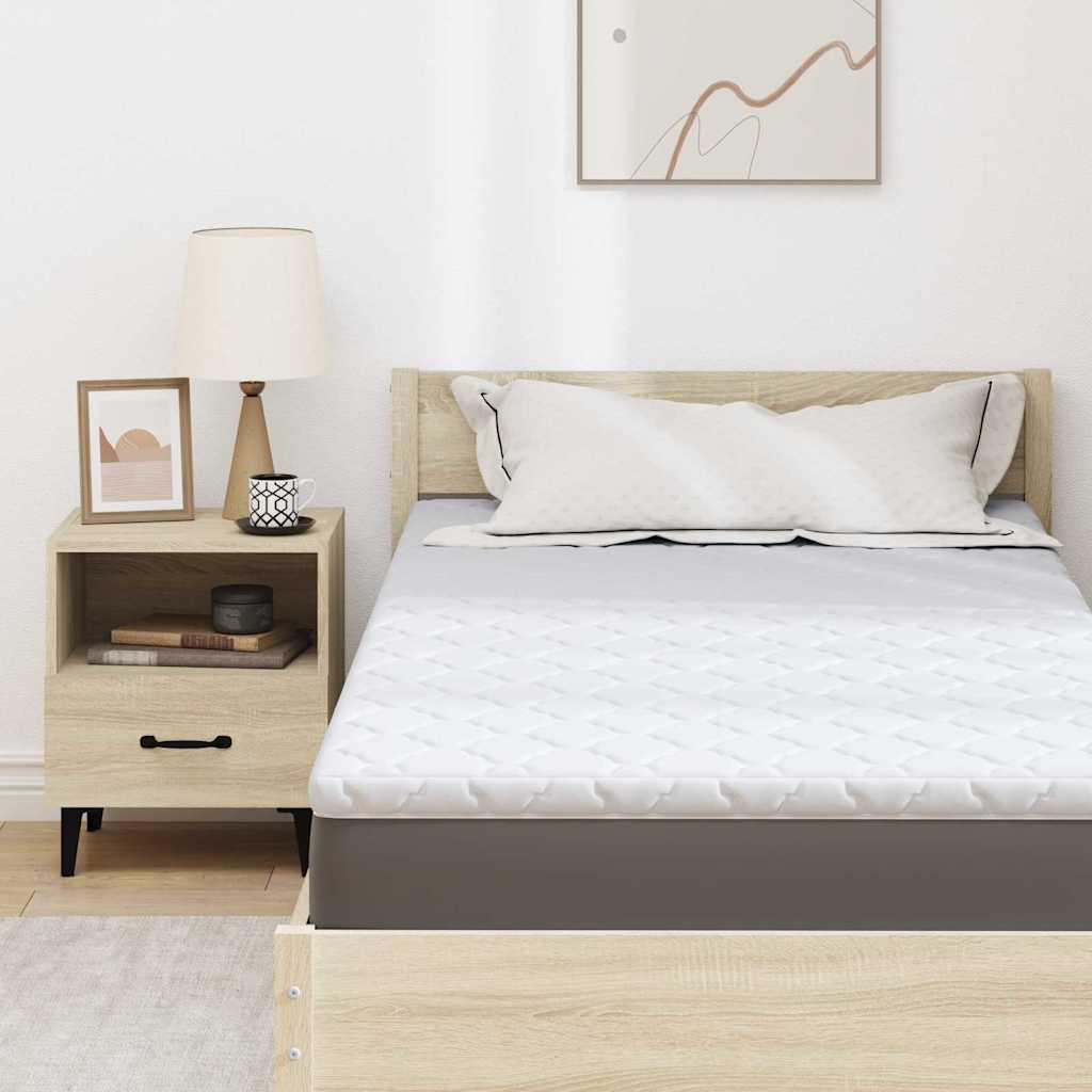 Kokosnuss Topper Weiß 120 x 200 cm Jacquard-Stoff