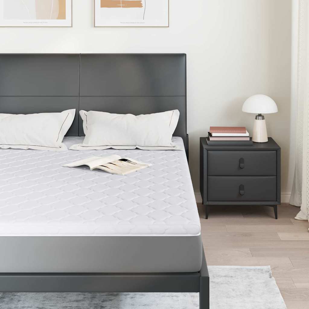 Kokosnuss Topper Weiß 160 x 200 cm Jacquard-Stoff