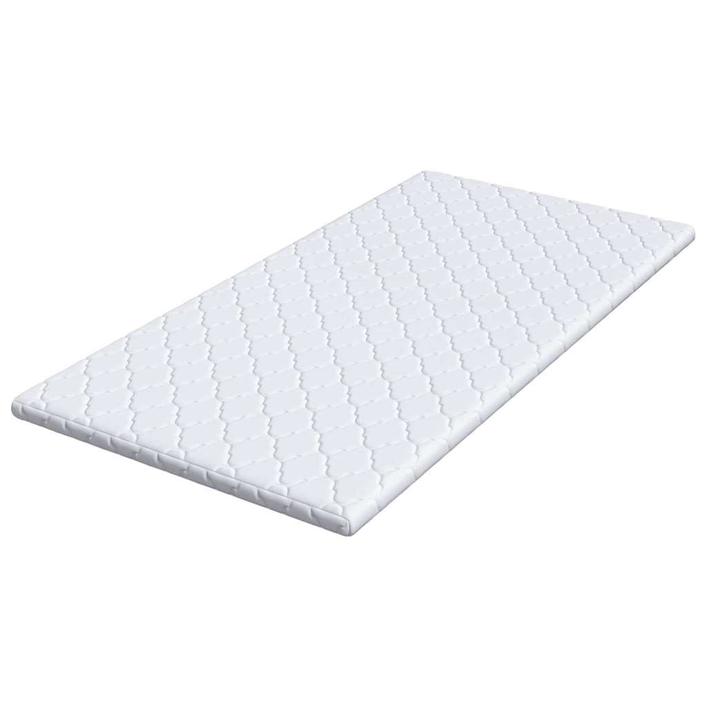 Kokosnuss Topper Weiß 160 x 200 cm Jacquard-Stoff