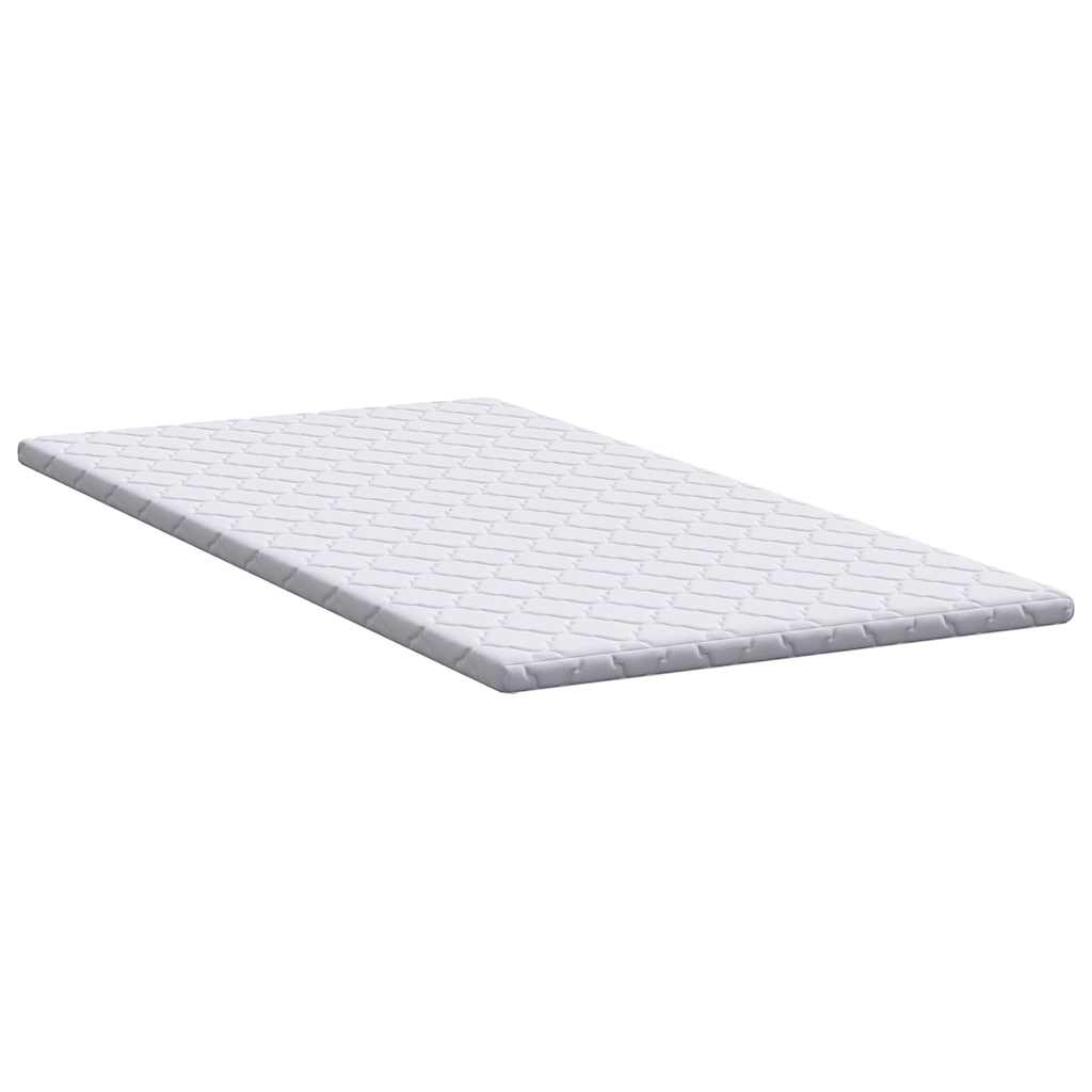 Kokosnuss Topper Weiß 160 x 200 cm Jacquard-Stoff
