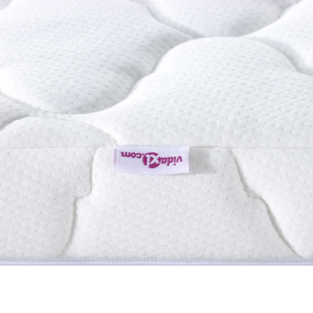 Kokosnuss Topper Weiß 180 x 200 cm Jacquard-Stoff