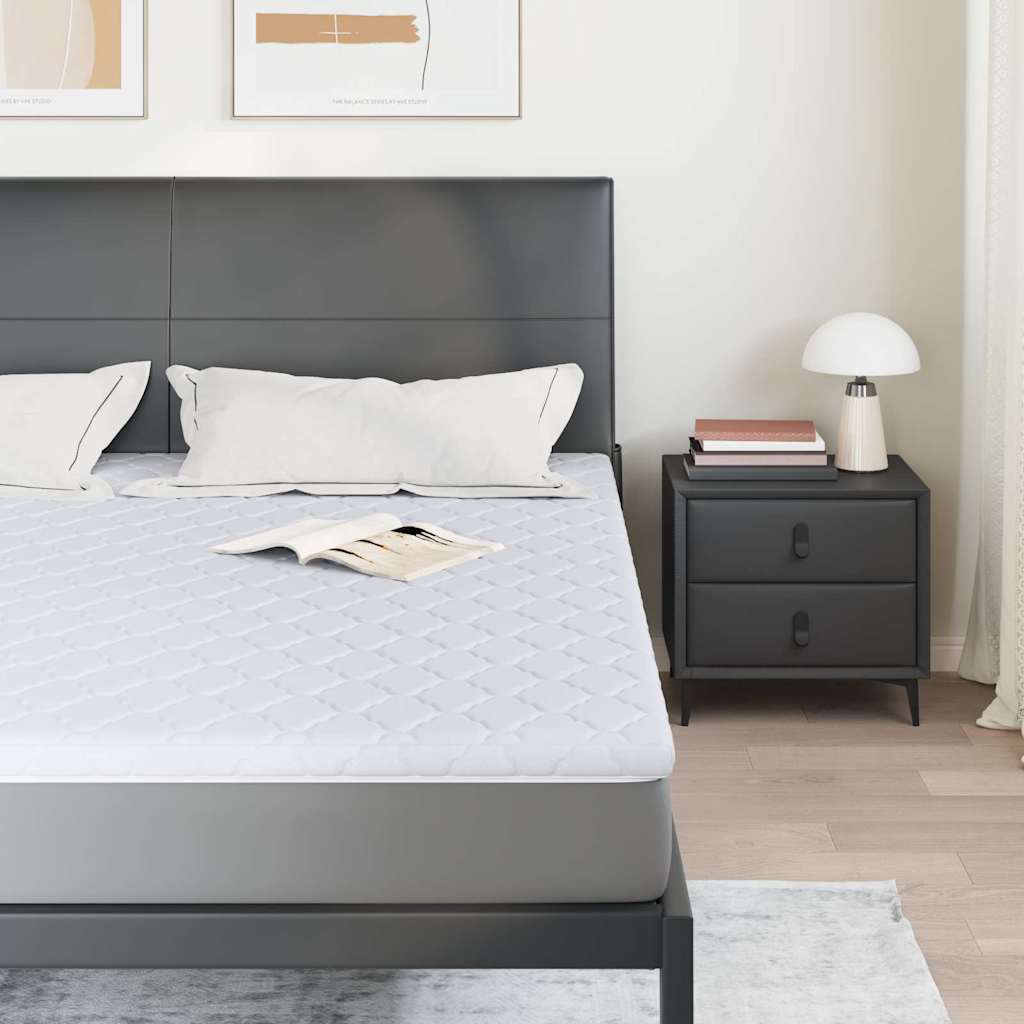 Kokosnuss Topper Weiß 180 x 200 cm Jacquard-Stoff