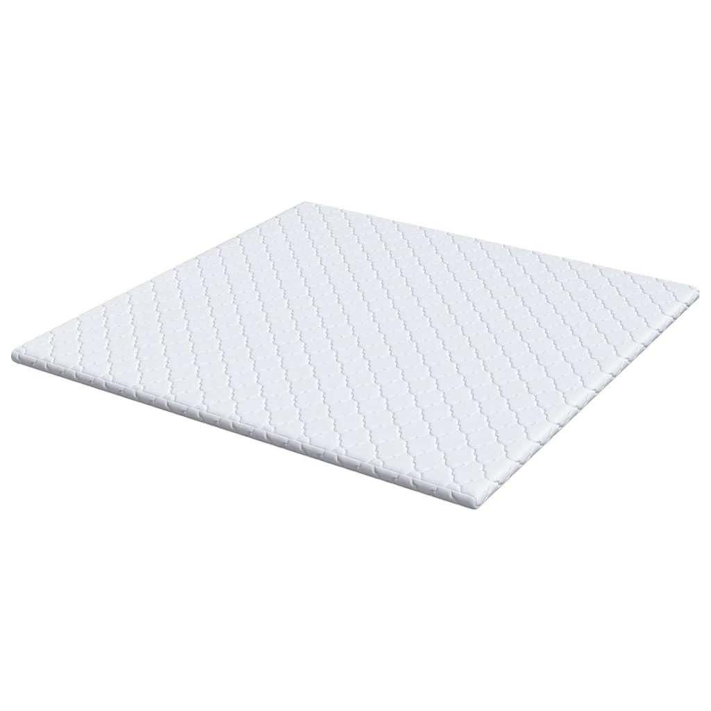 Kokosnuss Topper Weiß 200 x 200 cm Jacquard-Stoff