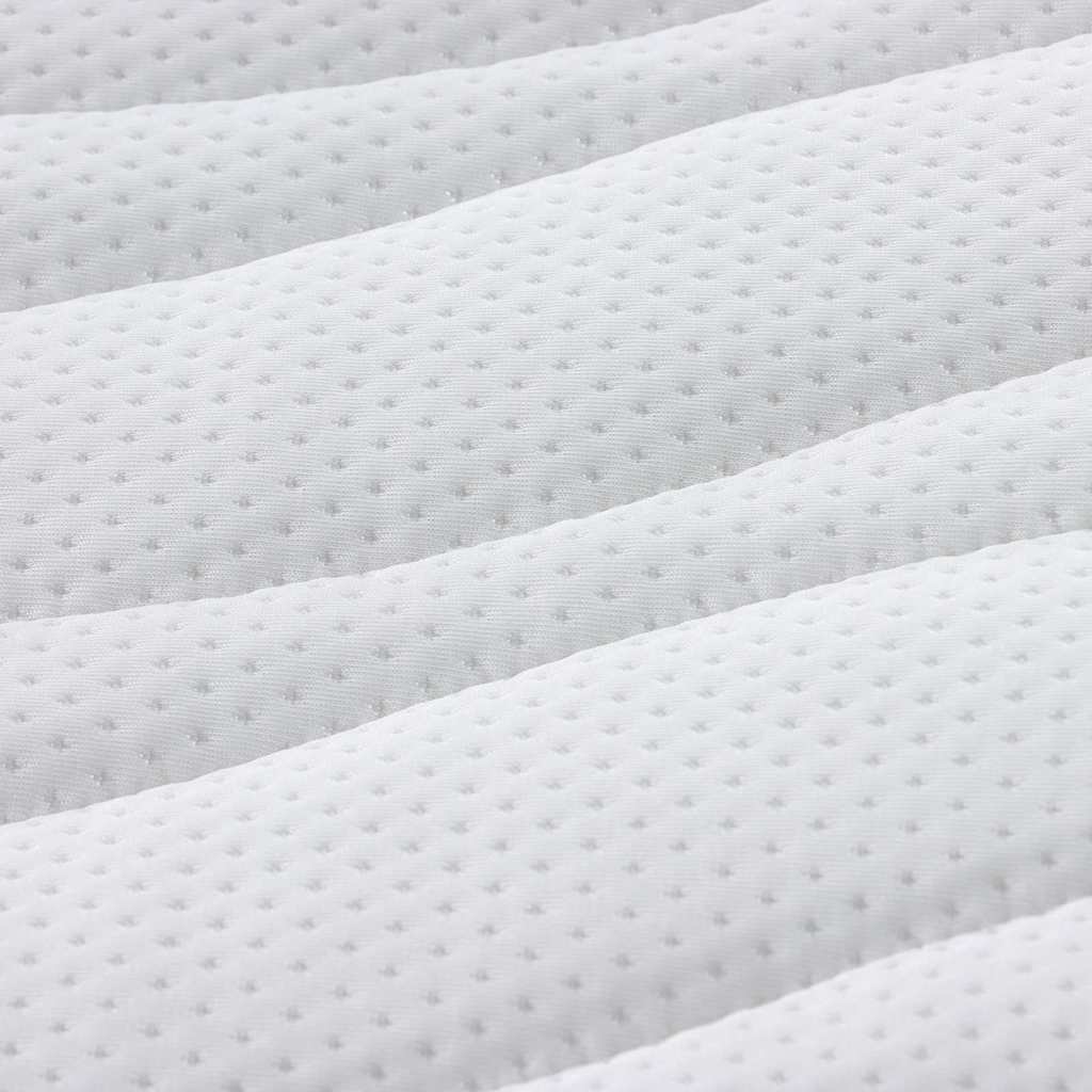 Matratzenauflage Weiß 80 x 200 cm Strickstoff