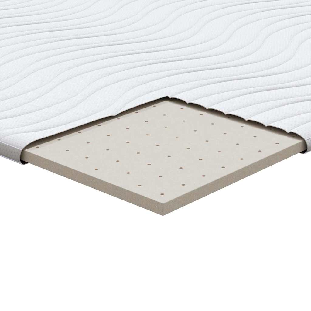 Matratzenauflage Weiß 80 x 200 cm Strickstoff