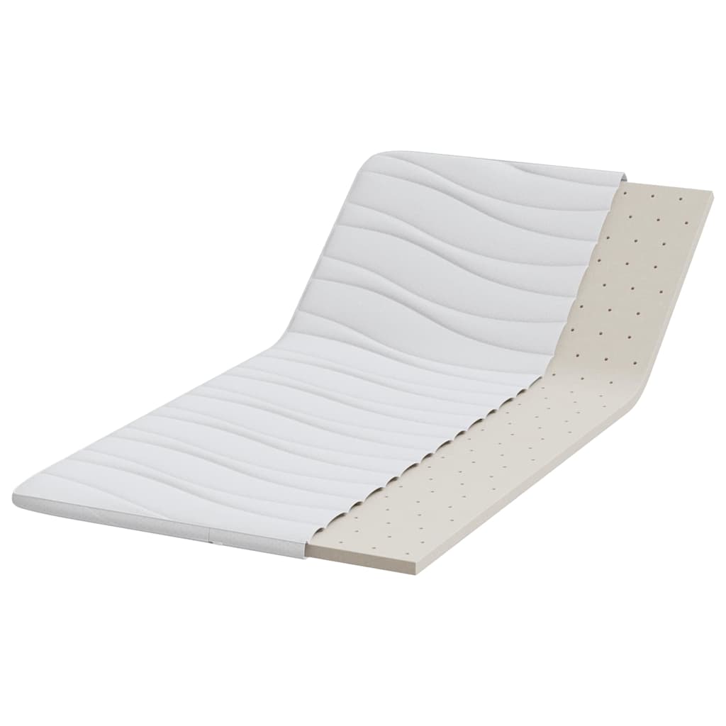 Matratzenauflage Weiß 90 x 200 cm Strickstoff