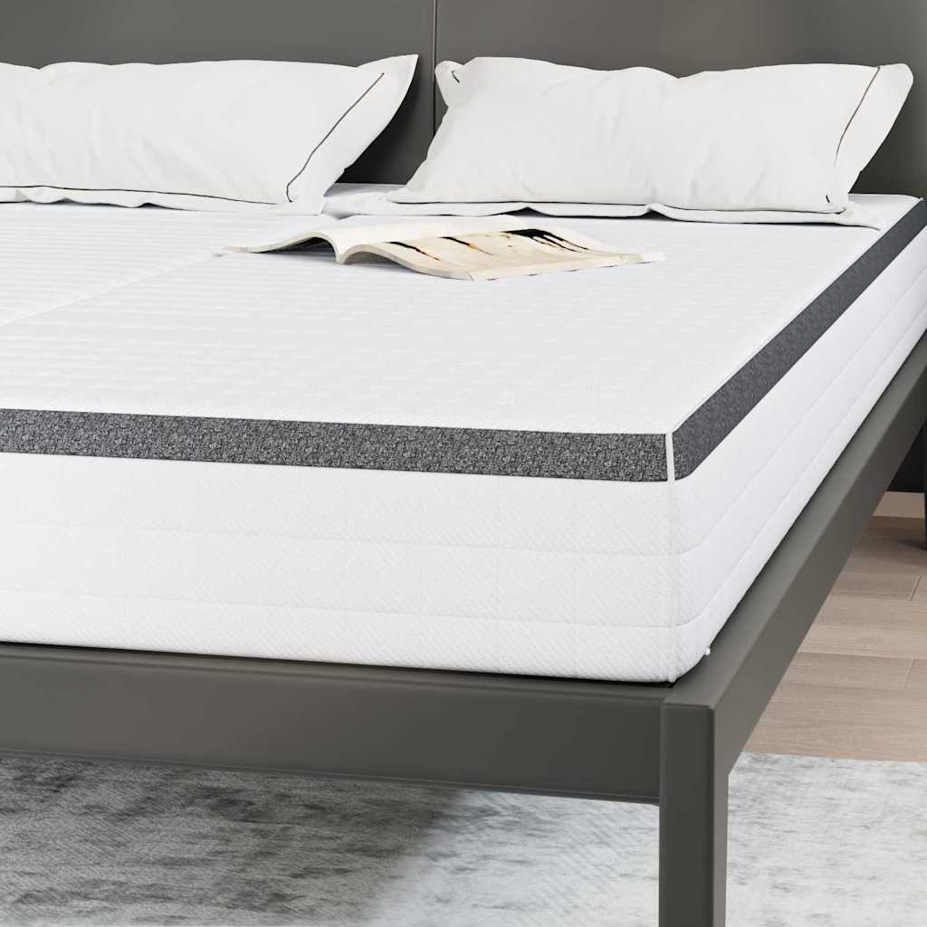 Matratze 2 pcs Weiß und Grau 80 x 200 cm Bonell Feder