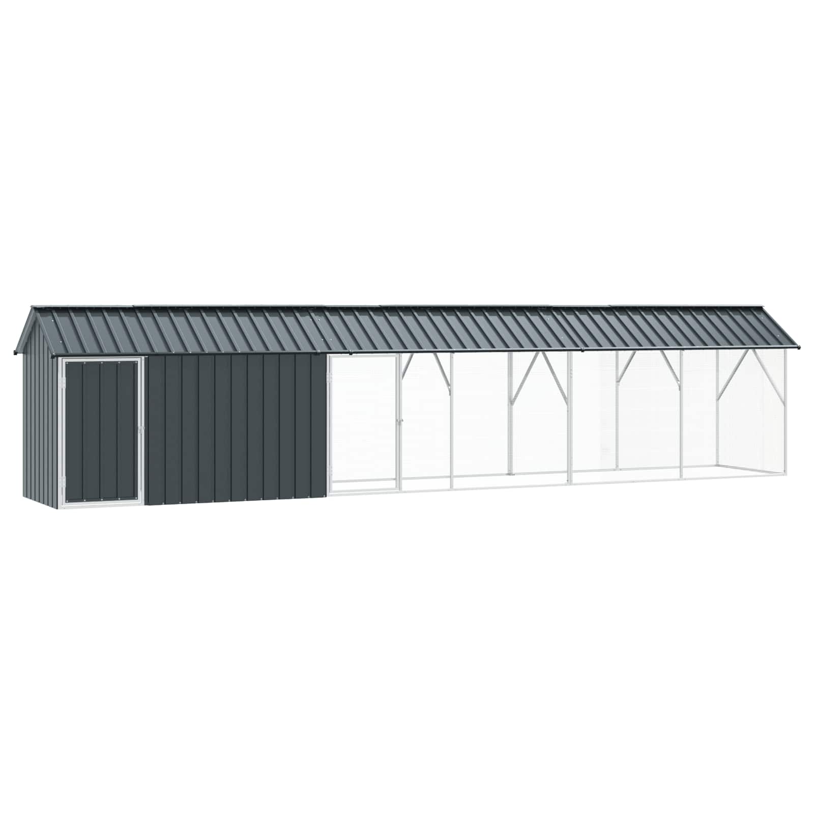 Vogelkäfig Anthrazit 630 x 103 x 142 cm Verzinkter Stahl