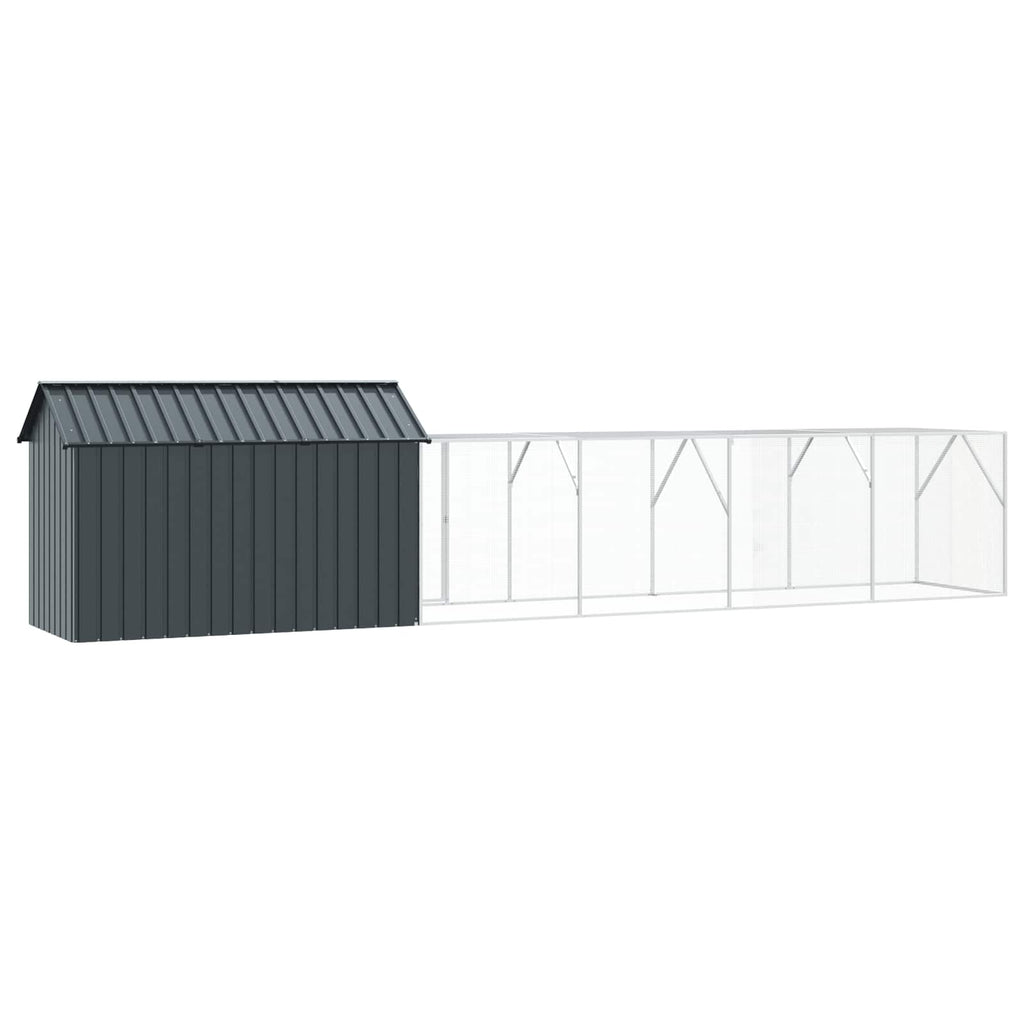Vogelkäfig Anthrazit 619 x 111 x 142 cm Verzinkter Stahl