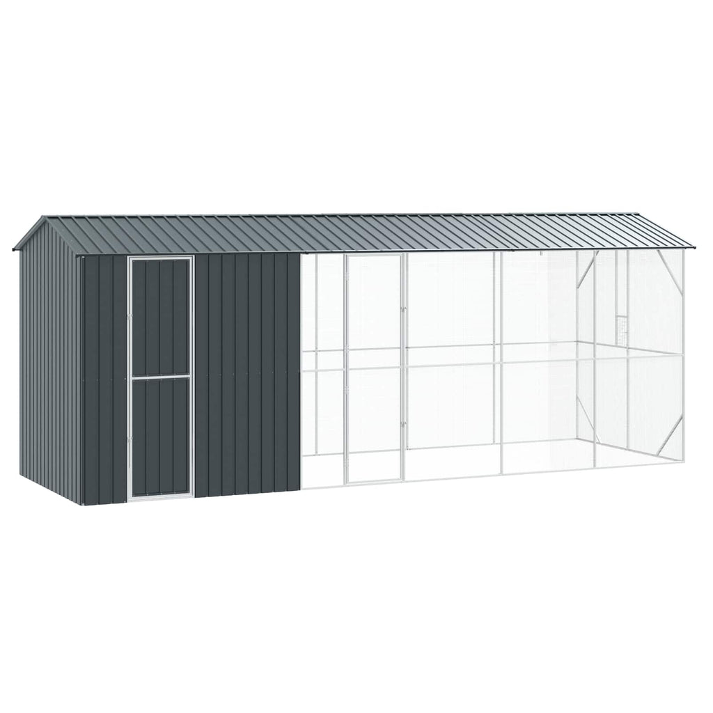 Vogelkäfig Anthrazit 645 x 208 x 247 cm Verzinkter Stahl