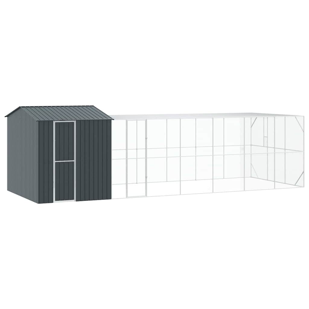 Vogelkäfig Anthrazit 845 x 304 x 247 cm Verzinkter Stahl