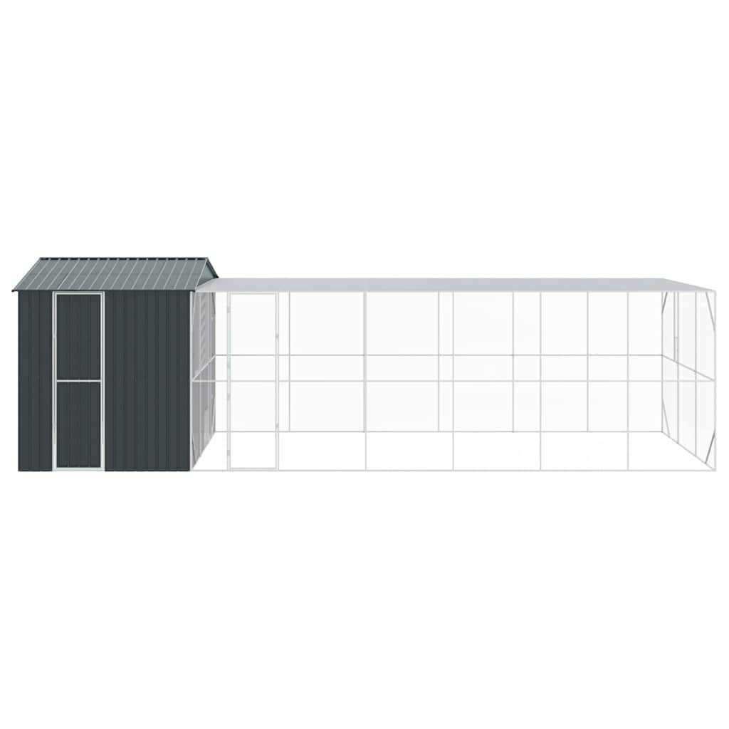 Vogelkäfig Anthrazit 845 x 304 x 247 cm Verzinkter Stahl