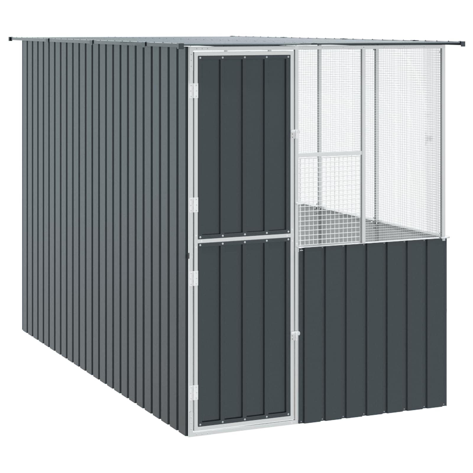 Vogelkäfig Anthrazit 165 x 318 x 200 cm Verzinkter Stahl