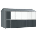 Vogelkäfig Anthrazit 410 x 210 x 230 cm Verzinkter Stahl