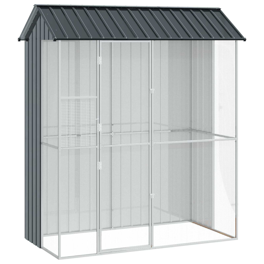 Vogelkäfig Anthrazit 215 x 110 x 247 cm Verzinkter Stahl