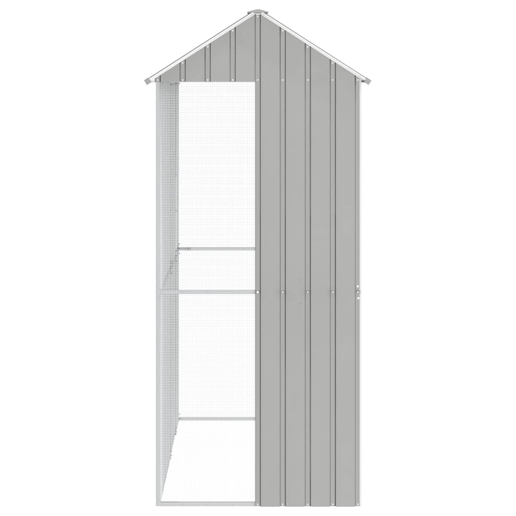 Vogelkäfig Grau 215 x 110 x 247 cm Verzinkter Stahl