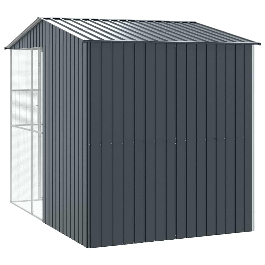 Vogelkäfig Anthrazit 215 x 310 x 247 cm Verzinkter Stahl