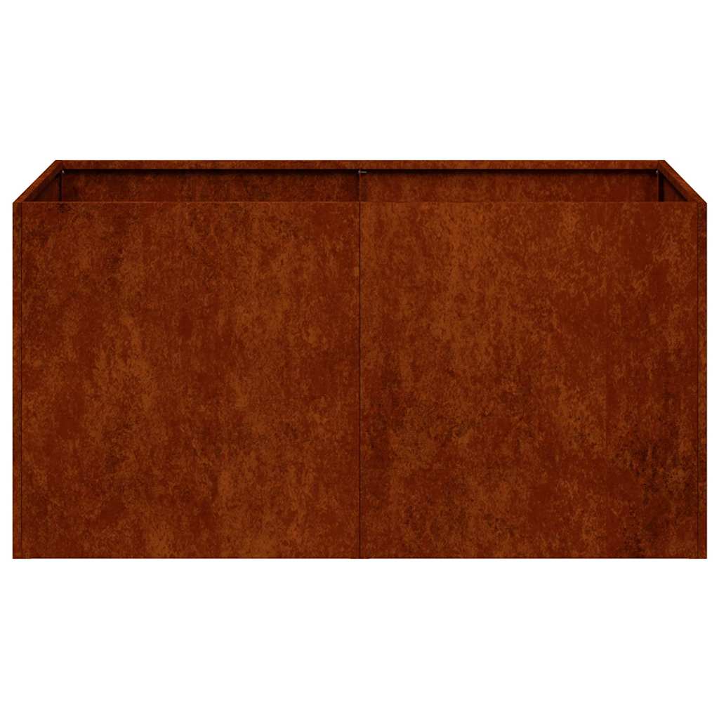 Pflanzkübel Rostig 80x40x40 cm Wetterfester Stahl
