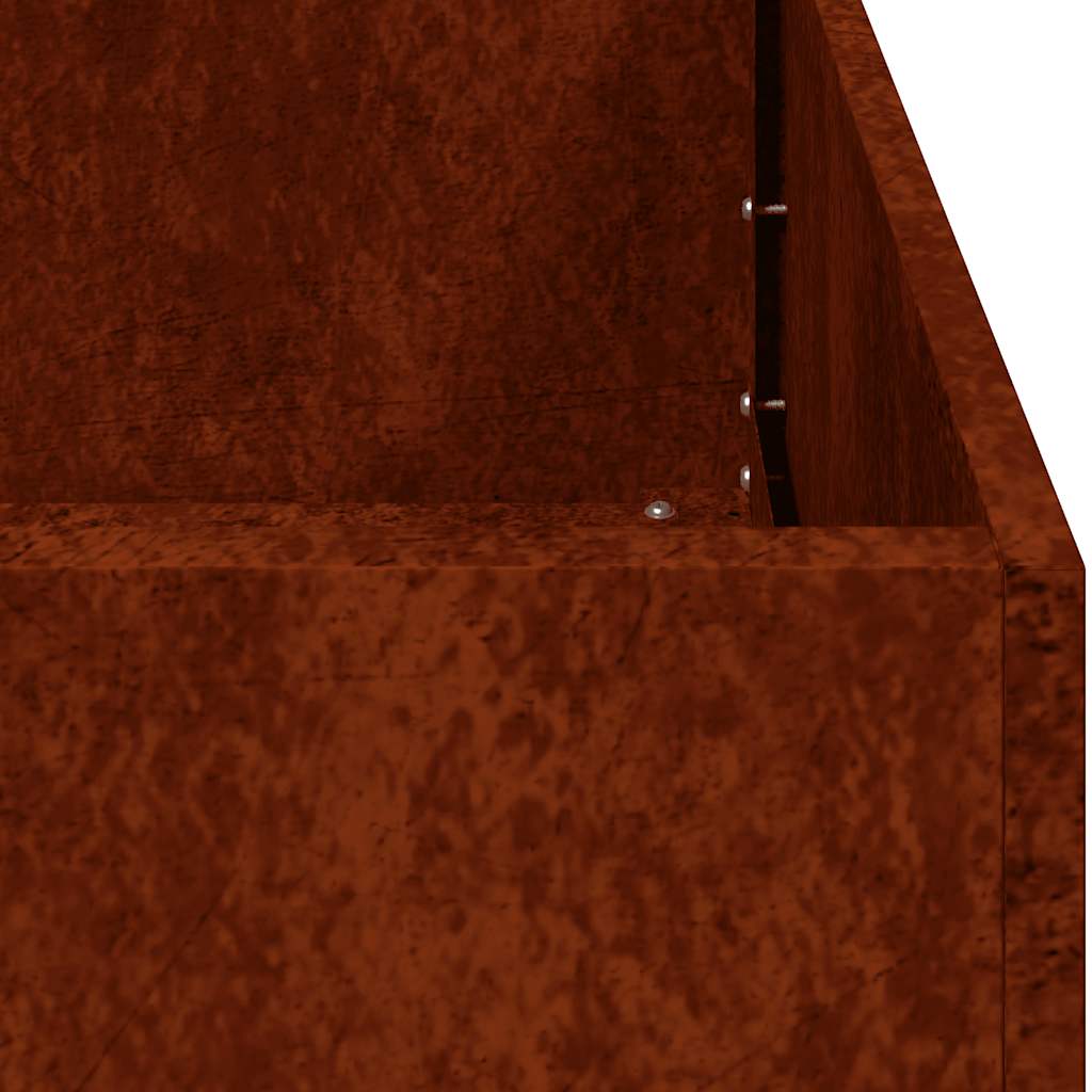 Pflanzkübel Rostig 80x40x40 cm Wetterfester Stahl