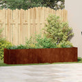 Pflanzkübel Rostig 200x40x40 cm Wetterfester Stahl