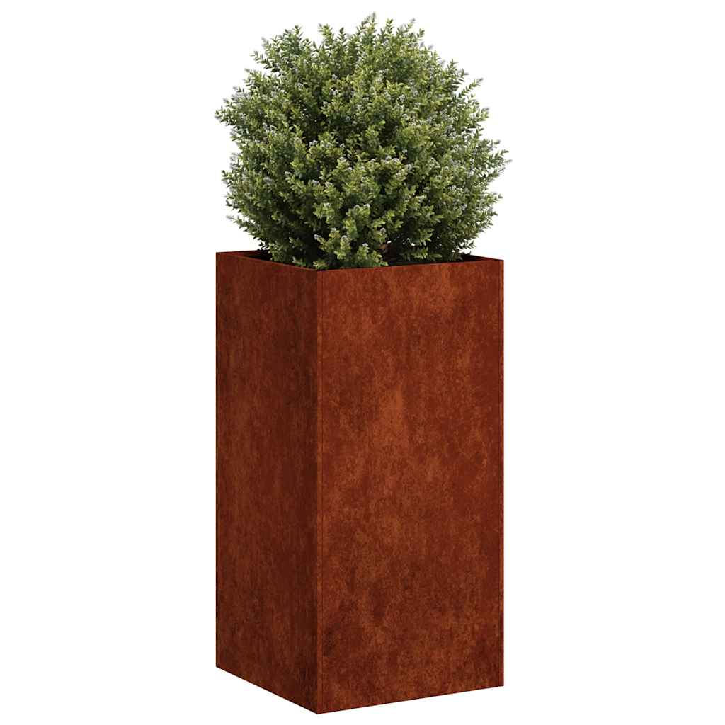 Pflanzkübel Rostig 40x40x80 cm Wetterfester Stahl