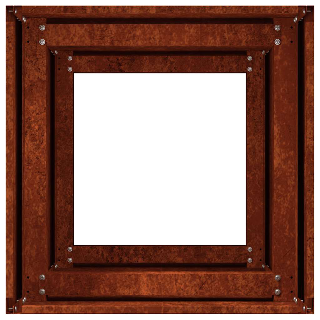 Pflanzkübel Rostig 40x40x80 cm Wetterfester Stahl