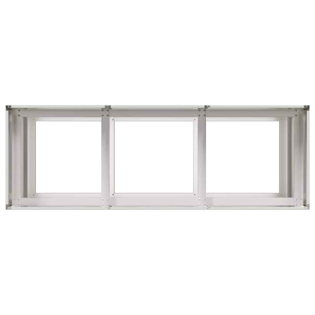 Pflanzkübel 120x40x80 cm Edelstahl