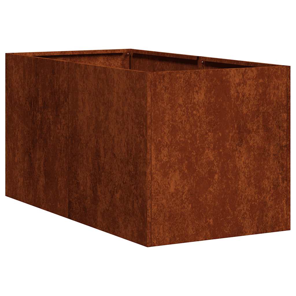 Pflanzkübel Rostig 40x80x40 cm Wetterfester Stahl