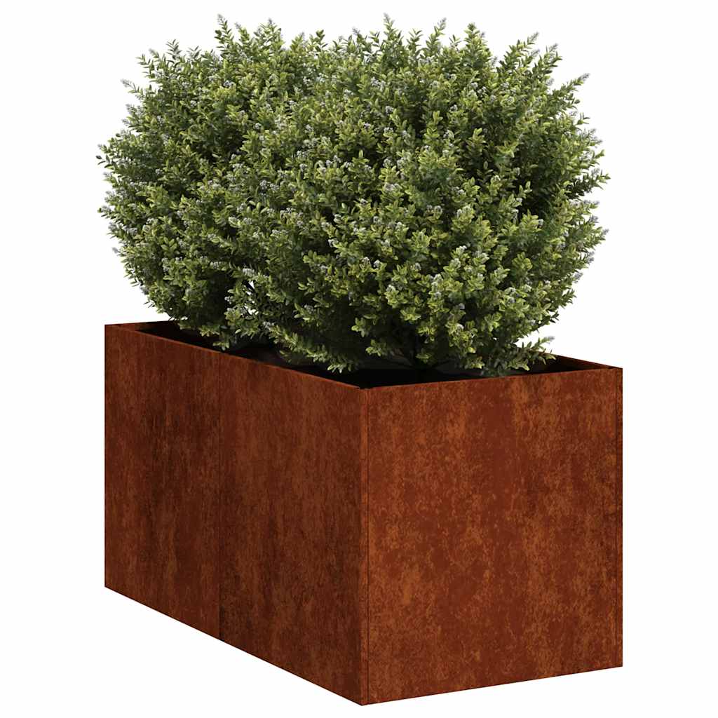 Pflanzkübel Rostig 40x80x40 cm Wetterfester Stahl