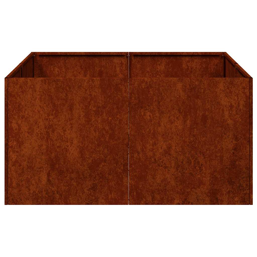 Pflanzkübel Rostig 80x80x40 cm Wetterfester Stahl