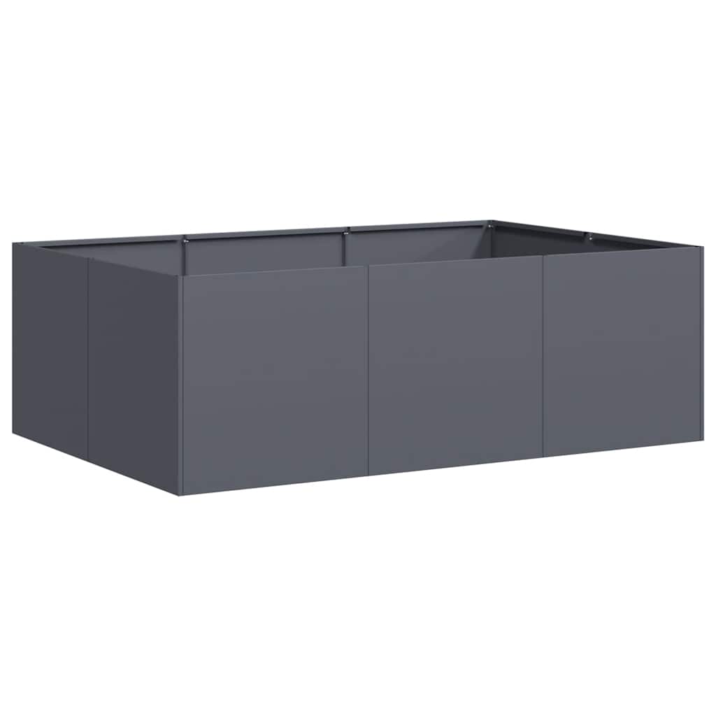 Pflanzkübel Anthrazit 120x80x40 cm Stahl