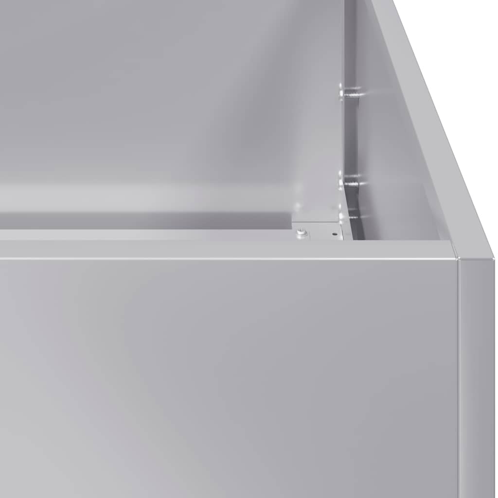 Pflanzkübel 280x80x40 cm Verzinkter Stahl