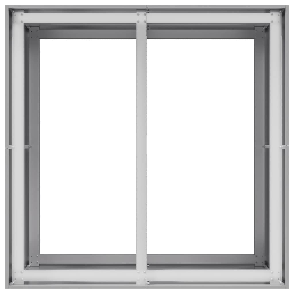 Pflanzkübel 80x80x80 cm Verzinkter Stahl