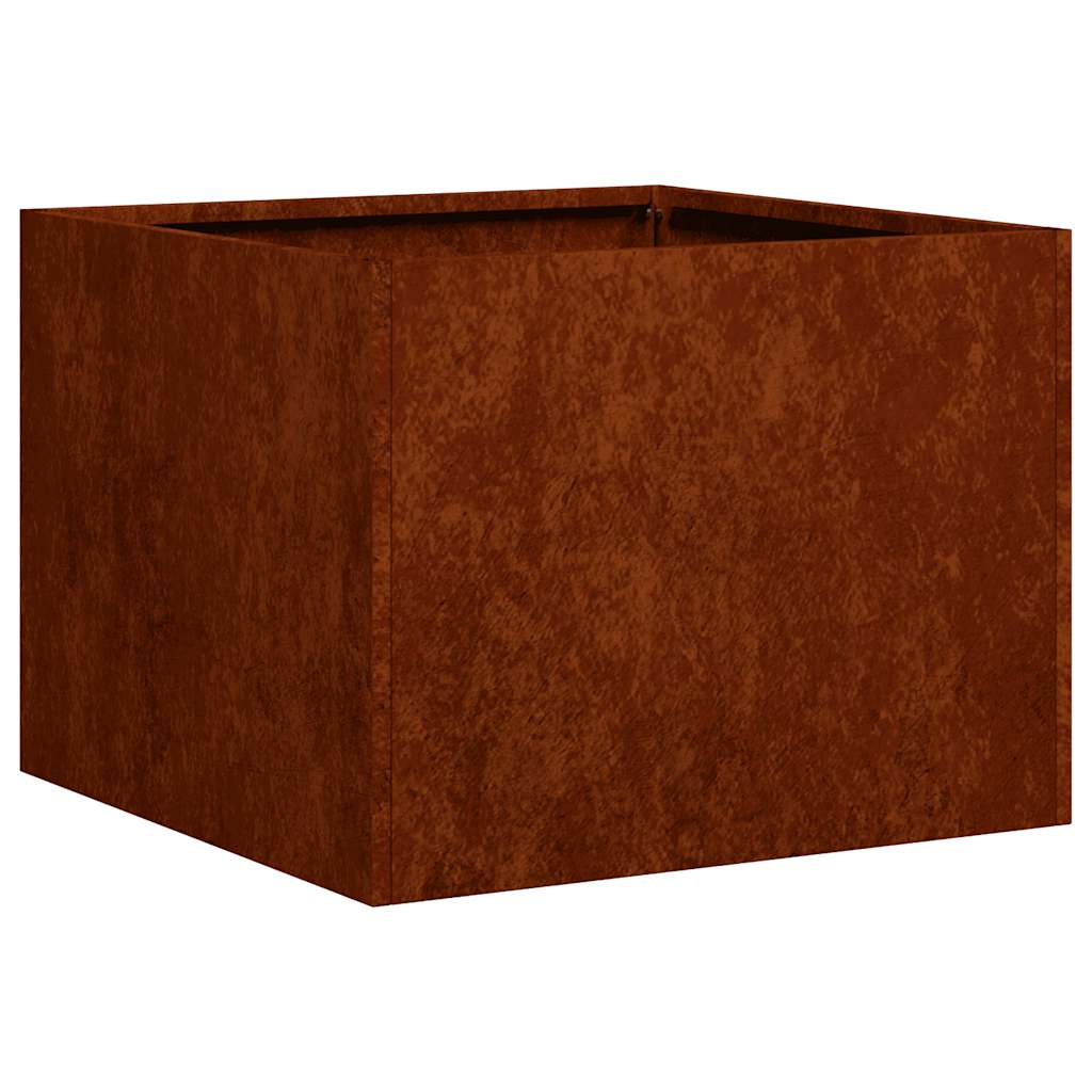 Pflanzkübel Rostig 40x40x30 cm Wetterfester Stahl