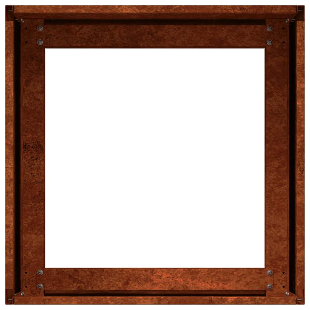 Pflanzkübel Rostig 40x40x30 cm Wetterfester Stahl