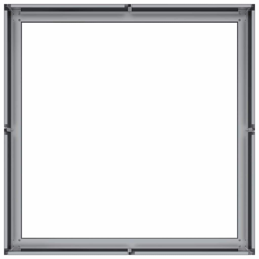 Pflanzkübel 80x80x30 cm Verzinkter Stahl