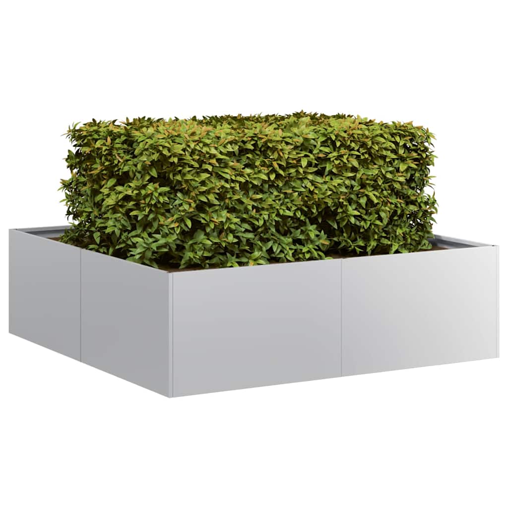 Pflanzkübel 100x100x30 cm Verzinkter Stahl