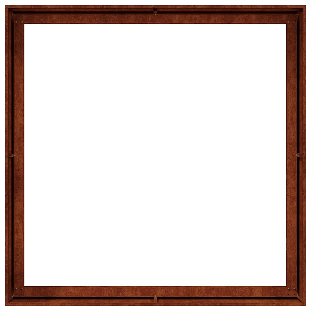 Pflanzkübel Rostig 100x100x40 cm Wetterfester Stahl