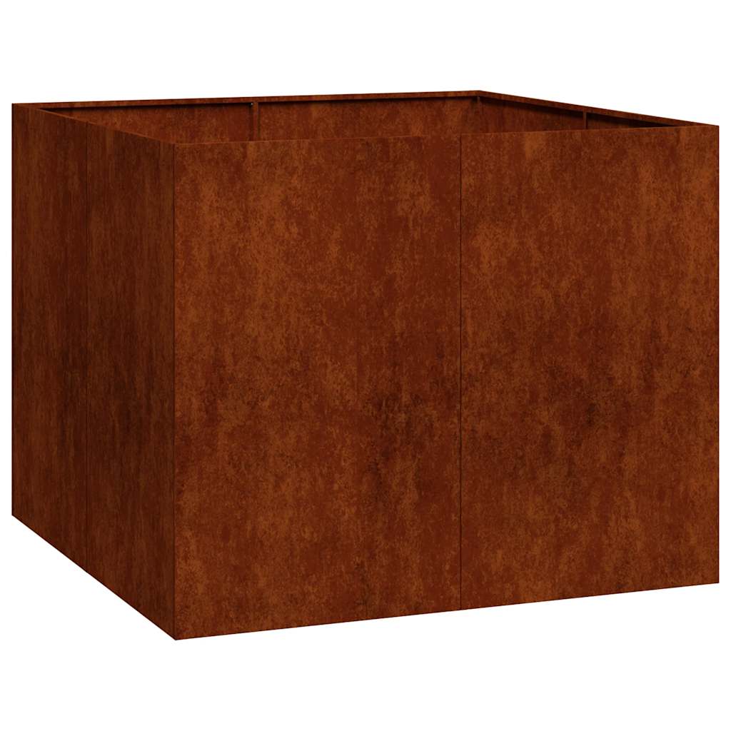 Pflanzkübel Rostig 100x100x80 cm Wetterfester Stahl